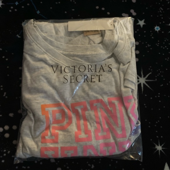 Victoria’s Secret PINK Heather Grey Pink Neon Bubble Gradient Size XL - Picture 11 of 13
